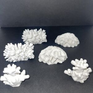 6 nautical coral place card holders beach theme wedding favors bridal shower